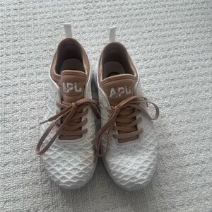 APL Techloom Phantom White and Brown Sneakers